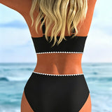 Bikinis su Dviem Kontrastinėmis Juostelėmis