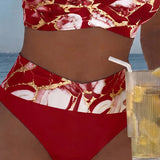 Bikinis su Petnešėlėmis ir Blizgančia Iškirpte