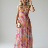 Kamilė | Minkšta Wrap Maxi Suknelė