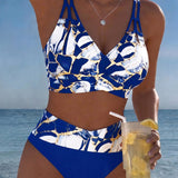 Bikinis su Petnešėlėmis ir Blizgančia Iškirpte