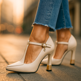 Paulė | Jausminga Elegancija - Aukštakulniai T-Strap Viviana