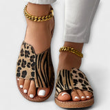 Oksana | Dvispalvės sandalos su leopardo raštu