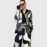 Evelina | Dviejų dalių komplektas su elegantišku geometriniu dizainu