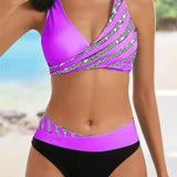 Laimutė | Bikinis su spauda šiltais tonais