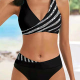 Laimutė | Bikinis su spauda šiltais tonais
