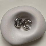 Liudvika | Chunky Hoops Auskarai, Stambūs ir Stilingi, Padengti 14K Auksu ir Atsparūs Vandeniui
