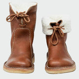 Aldutė | Neperšlampami odiniai batai moterims su vilnos pamušalu