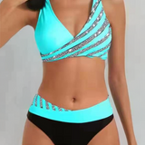 Laimutė | Bikinis su spauda šiltais tonais