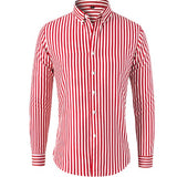 Zigmas | Dryžuoti Overshirt Marškiniai iš Minkšto Mišinio