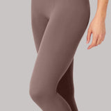 Gina | Patobulintos viso dienos legginsai su itin aukštu liemeniu, ilgis 7/8, pilkai rudos spalvos