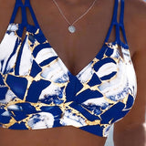 Bikinis su Petnešėlėmis ir Blizgančia Iškirpte