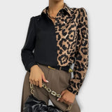Rimantė | Elegantiška palaidinė su leopardo raštu