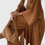 Jovydas | Dviejų dalių atostogų komplektas su ilgu kimono